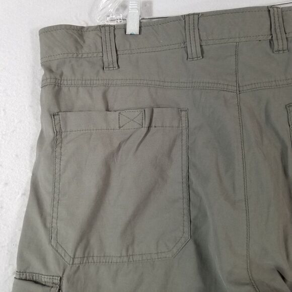 HB performance cargo pants shorts combo convertible men's 44 x 30 khaki green - Picture 10 of 13